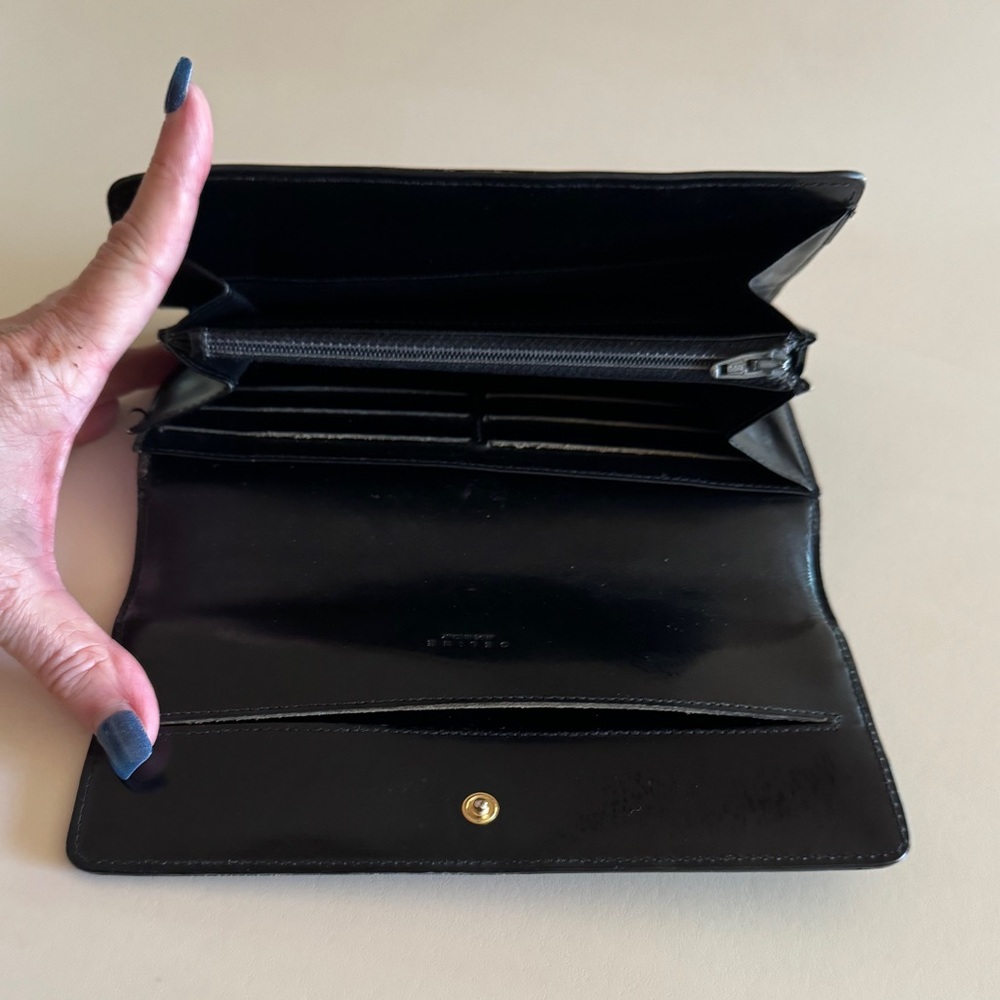 Celine long wallet macadam brown PVC x leather Authentic - Picture 9 of 13